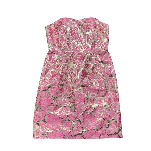 Lilly Pulitzer Raya Dress Metallic Jacquard - Picture 2 of 8